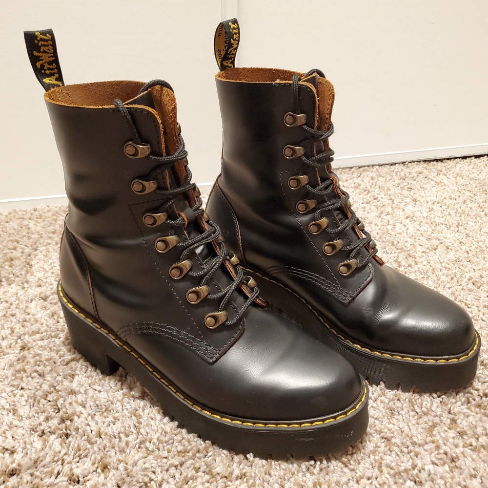 Dr. Martens Leona Vintage Smooth Leather Boots